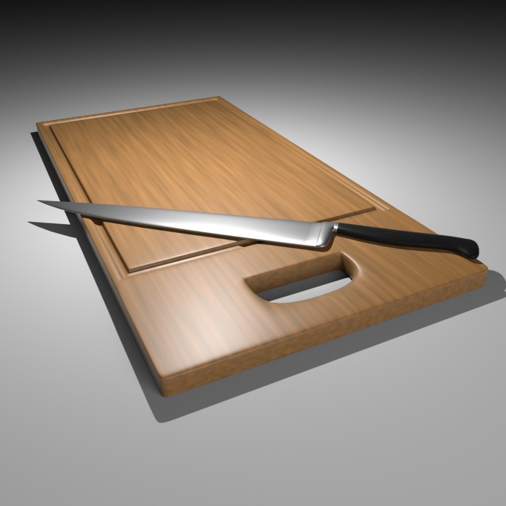 Cutting knife & board preview image 1